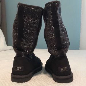 Ugg Lyla sequined gray size 6